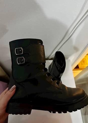 Polaris 40 Numara Siyah Postal Bot  Kalın Taban  Kışlık - Görsel 4