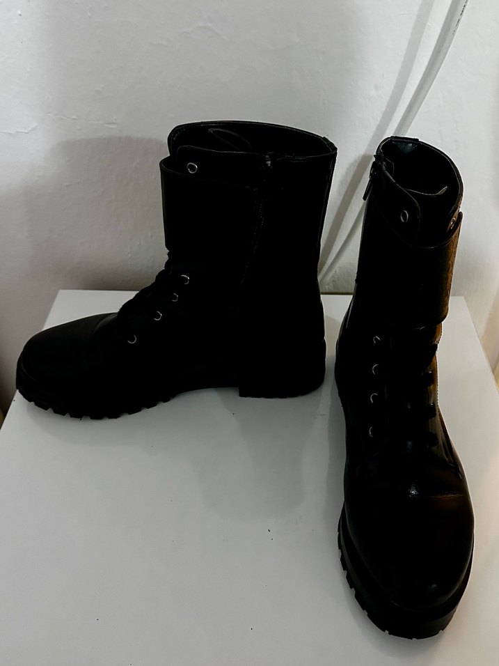 Polaris 40 Numara Siyah Postal Bot  Kalın Taban  Kışlık - Görsel 3