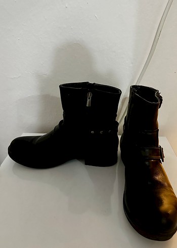 Kinetix Siyah Tokalı Biker/Postal Bot  Günlük Kışlık Çok Temiz - Görsel 3