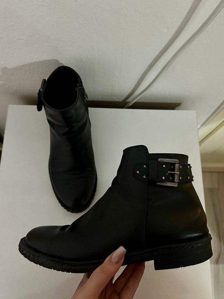 Polaris Siyah Bilek Bot  Tokalı Günlük Şık Model (Çok Temiz) - Görsel 4