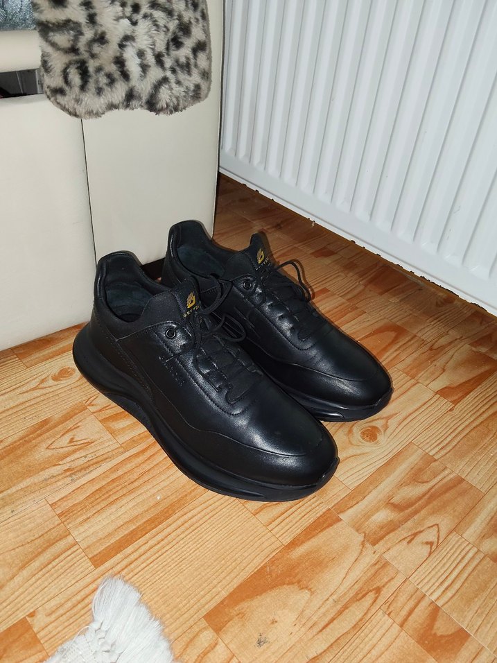 Siyah Bağcıklı Erkek Günlük Spor Ayakkabı - Görsel 3