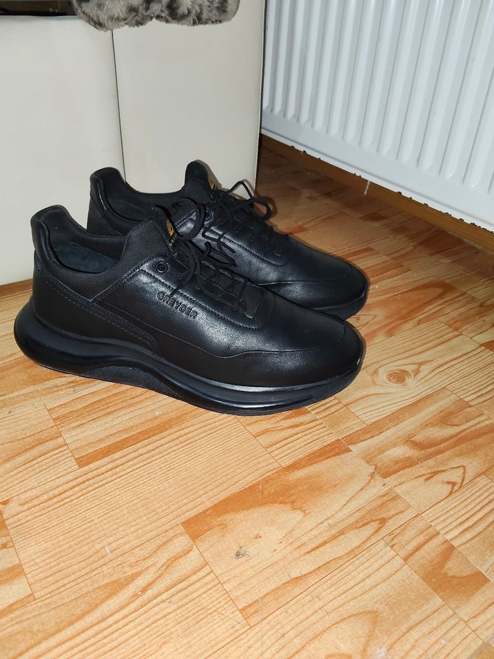 Siyah Bağcıklı Erkek Günlük Spor Ayakkabı - Görsel 2