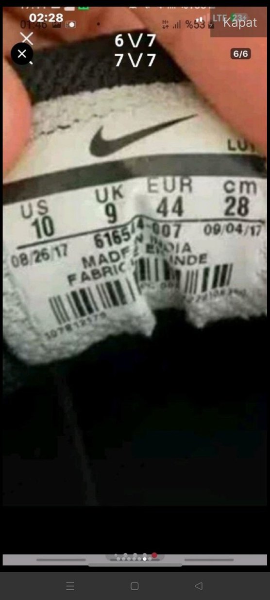 Erkek Siyah Nike Spor Ayakkabı - Görsel 5