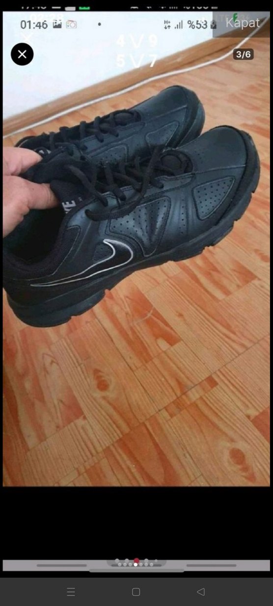 Erkek Siyah Nike Spor Ayakkabı - Görsel 2