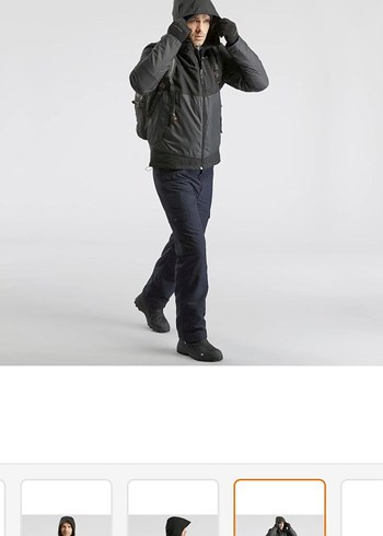 Erkek Siyah Mont - Görsel 5