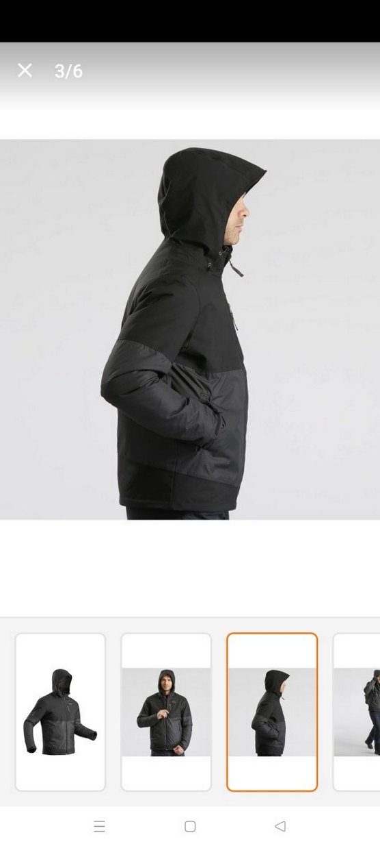 Erkek Siyah Mont - Görsel 4