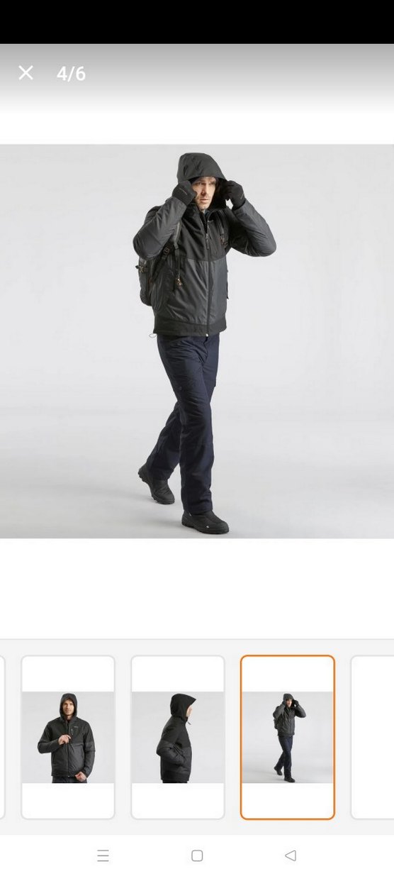 Erkek Siyah Mont - Görsel 5