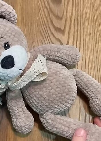 Amigurumi peluş erkek ayı örgü oyuncak