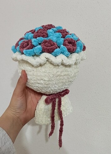 Amigurumi örgü Çiçek Buket