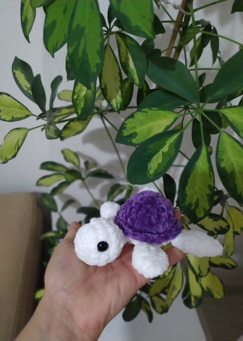 Fisher Price Mor Kabuklu Peluş Kaplumbağa Oyuncak