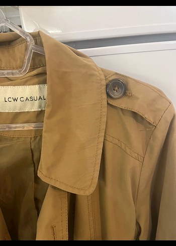 Bej Midi Kadın Trençkot Düğmeli Şık - Görsel 4