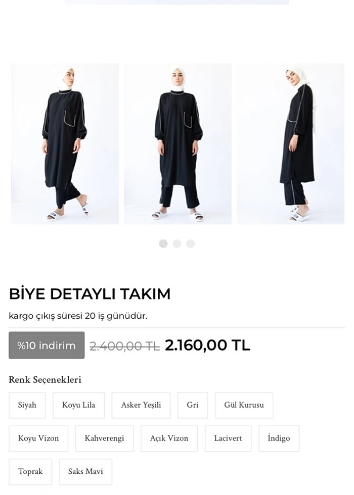 Pantolon-tunik takım - Görsel 5