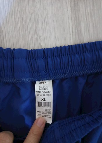 Erkek Mavi Mini Şort Mayo - Görsel 3