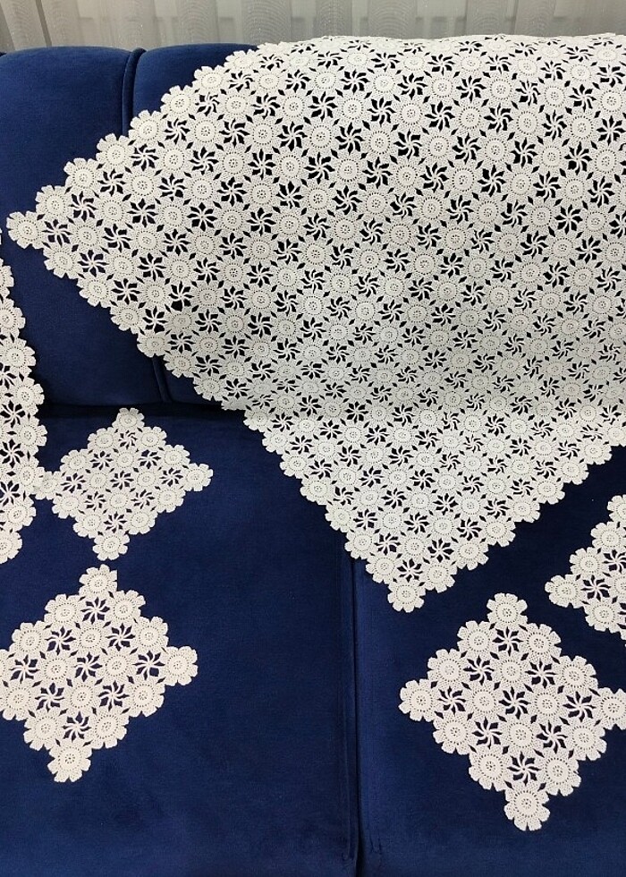 Dantel masa takımı - Görsel 3