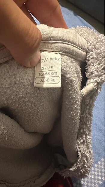 Kapüşonlu Erkek Bebek Peluş Tulum - Görsel 3