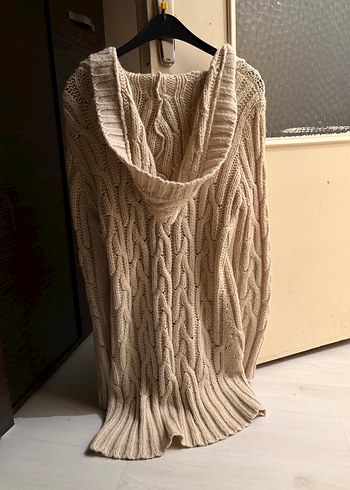 Kadın Bej Triko Midi Hırka - Görsel 6