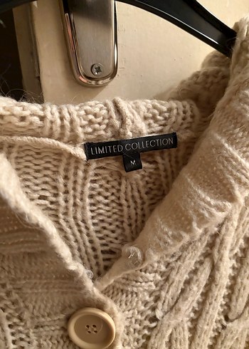 Kadın Bej Triko Midi Hırka - Görsel 5