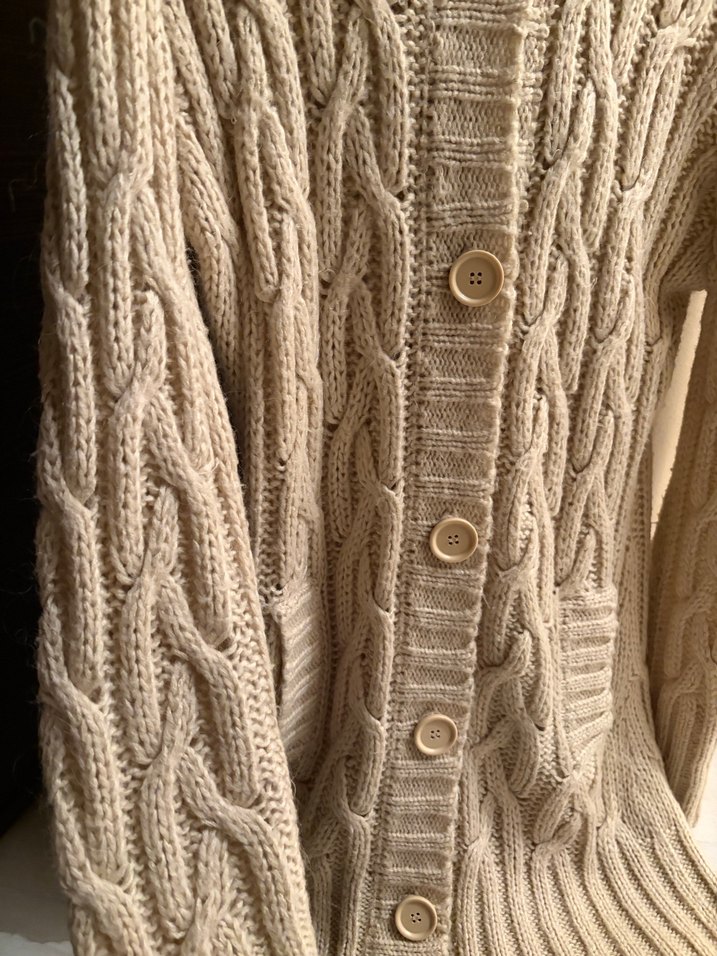 Kadın Bej Triko Midi Hırka - Görsel 4