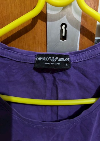 Mor Kız V Yakalı Baskılı Tişört - Görsel 3