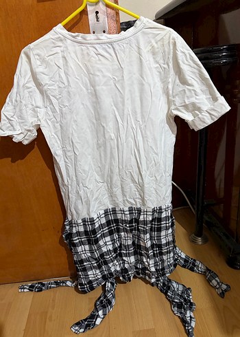 Beyaz Loose Fit Gömlek Detaylı Tişört, Sokak Stili - Görsel 3