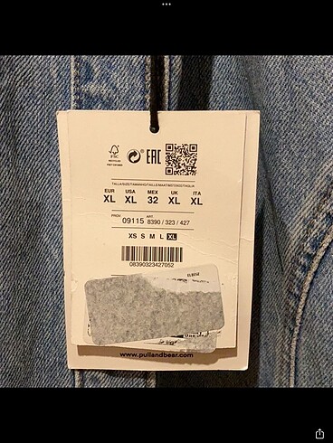 xl Beden mavi Renk PULL AND BEAR SIRT DEKOLTELİ KOT ELBİSE