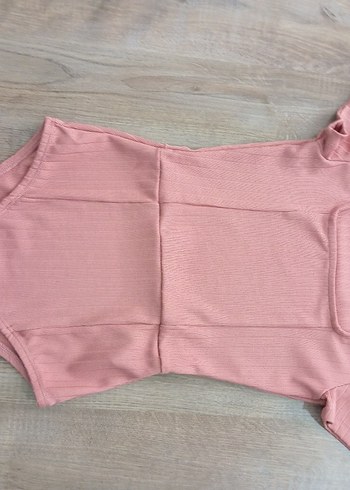 Pembe Kısa Kollu Bebek Kız Body