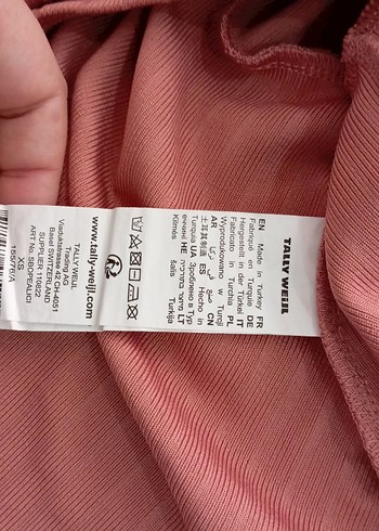 xs Beden Pembe Kısa Kollu Bebek Kız Body