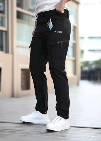 Siyah Cep Detaylı mevsimlik rahat  Erkek Pantolon - Görsel 3