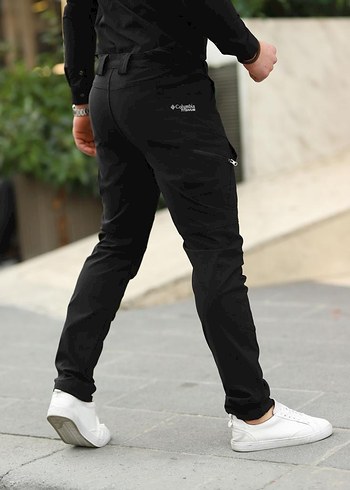 Siyah Kemerli Regular Fit Erkek Pantolon - Görsel 2