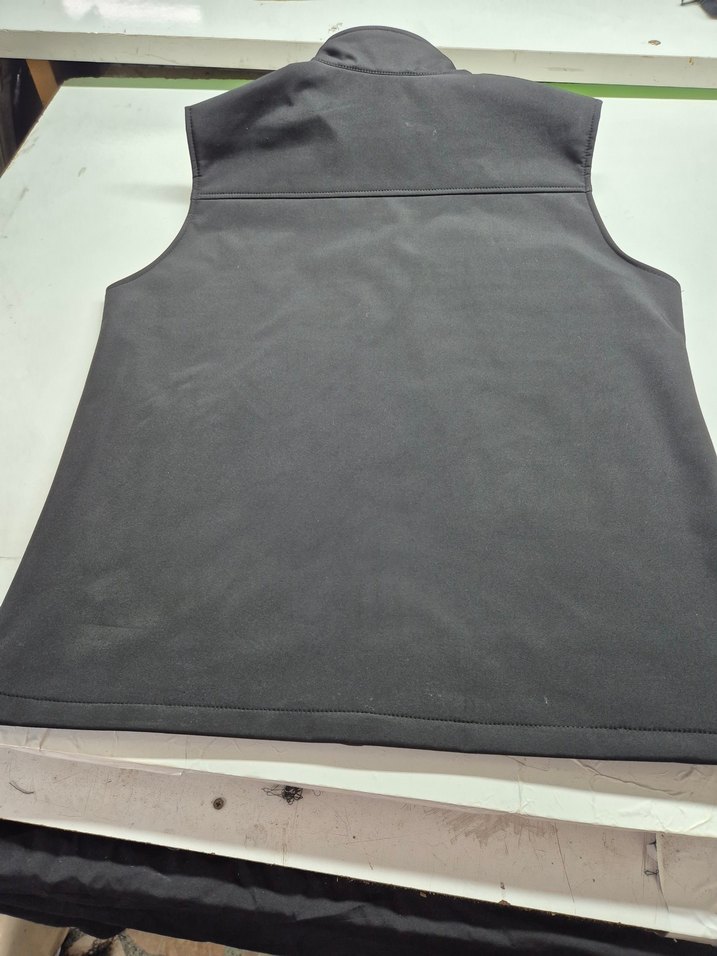 siyah  Fermuarlı Yüksek Yakalı Erkek  Yelek - Görsel 2