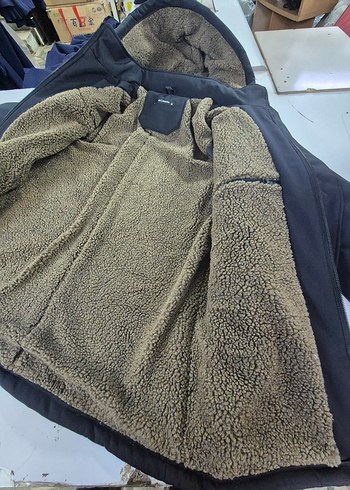 suFermuarlı Erkek Midi Mont - Görsel 3