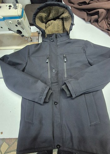 suFermuarlı Erkek Midi Mont - Görsel 2