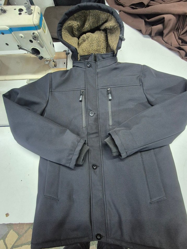 suFermuarlı Erkek Midi Mont - Görsel 2