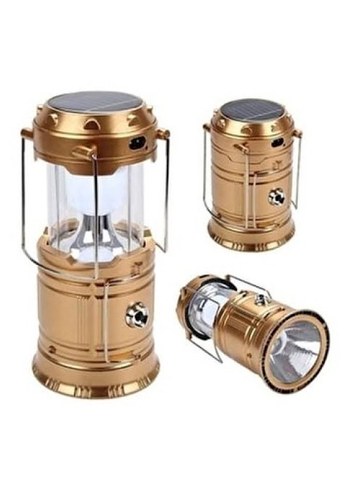 Su Geçirmez Altın Renkli Güneş Enerjili Kamp Lambası - Görsel 3
