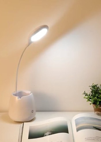 Renkli LED Masa Lambası ve Kalemlik - Görsel 2