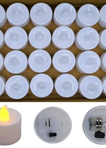 Sarı LED Mumlar Seti 24lü - Görsel 2