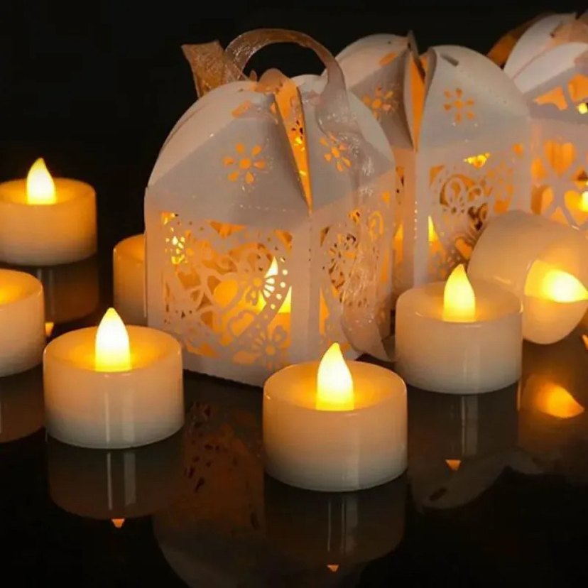 Sarı LED Mumlar Seti 24lü - Görsel 4