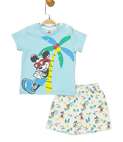 Walt Disney World Mickey Mouse Lisanslı Erkek Çocuk Takım 3 yaş