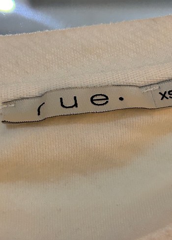 xs Beden Kirik beyaz Drapeli Kadın Bluz
