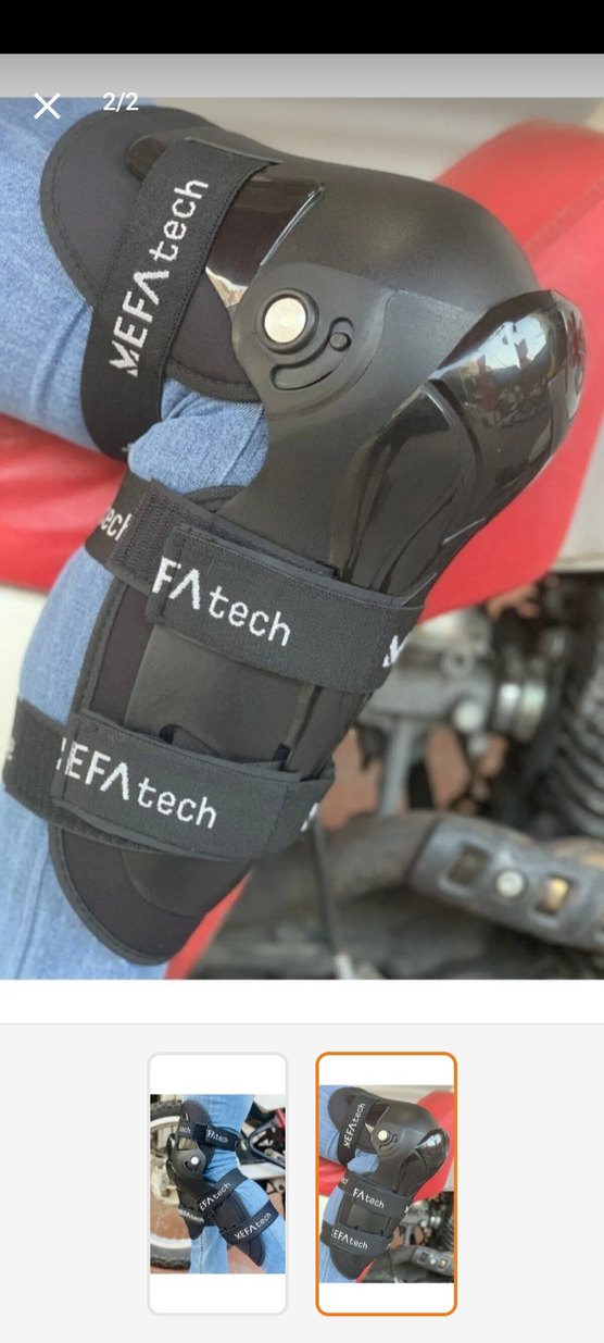 Siyah Motosiklet Dizliği Bantlı - Görsel 2