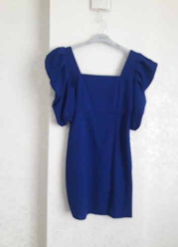 l Beden mavi Renk Günlük elbise