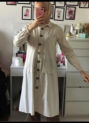 42 Beden camel Renk Trenchcoat
