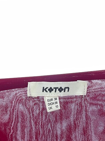 38 Beden bordo Renk Koton Bluz %70 İndirimli.