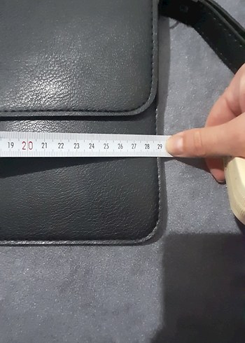 Siyah Deri Kadın El Çantası - Görsel 8