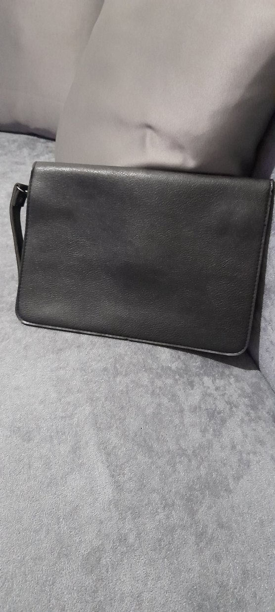 Siyah Deri Kadın El Çantası - Görsel 4