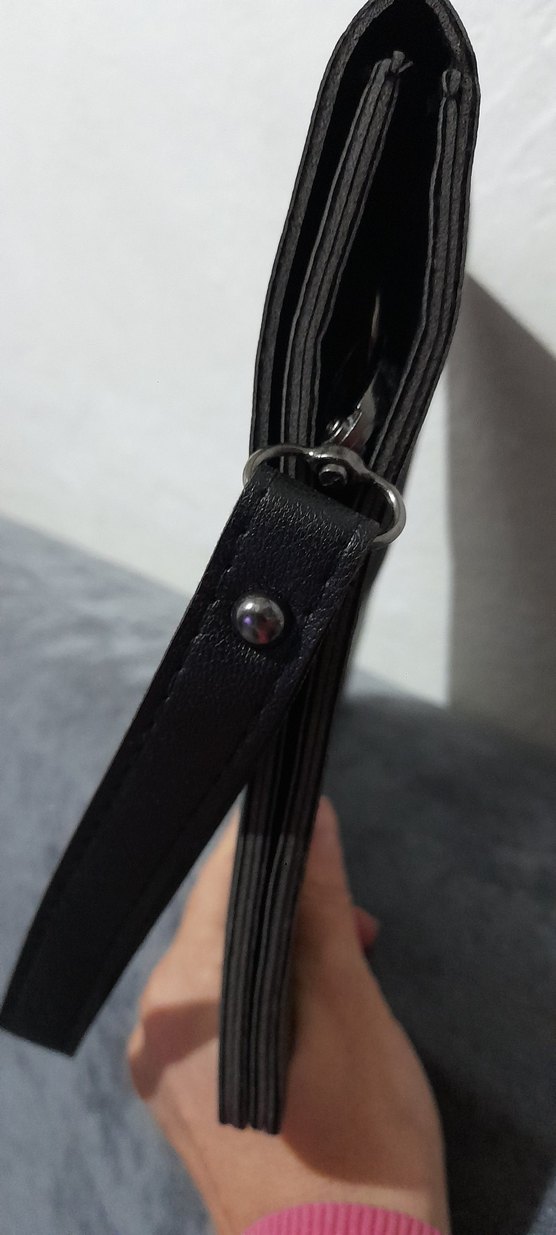 Siyah Deri Kadın El Çantası - Görsel 3