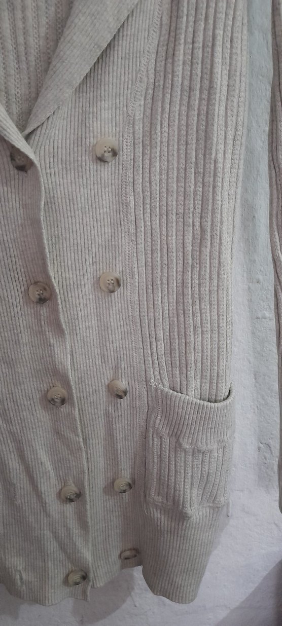 Düğmeli Midi Kadın Hırka - Görsel 5