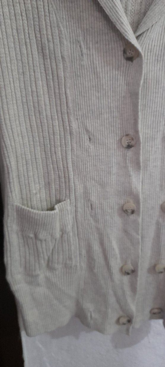 Düğmeli Midi Kadın Hırka - Görsel 4