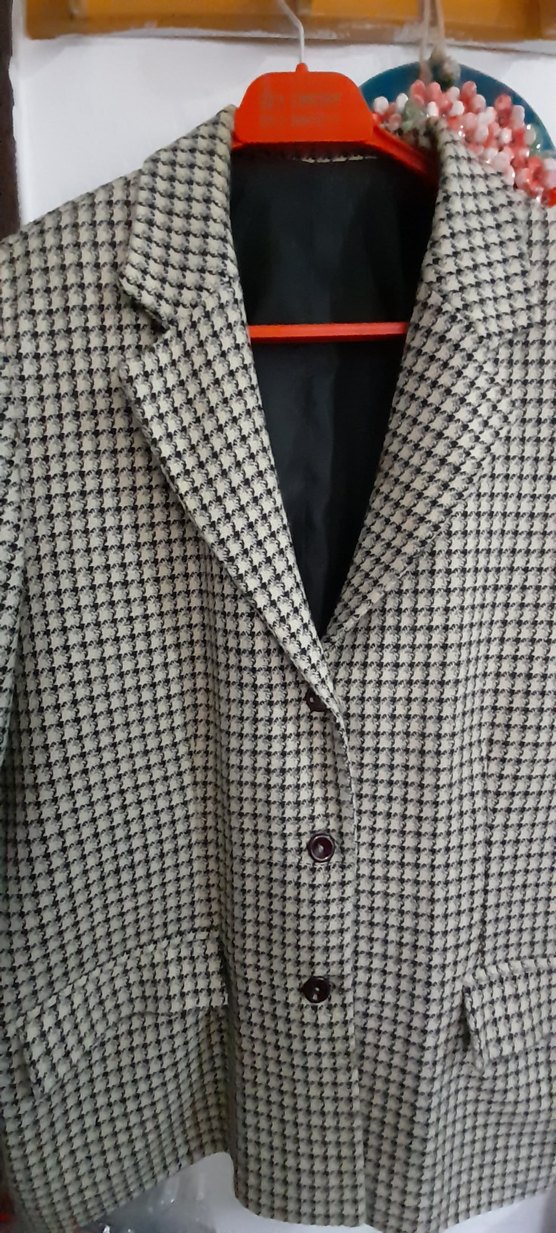 Ekoseli  Kadın Blazer Ceket - Görsel 2