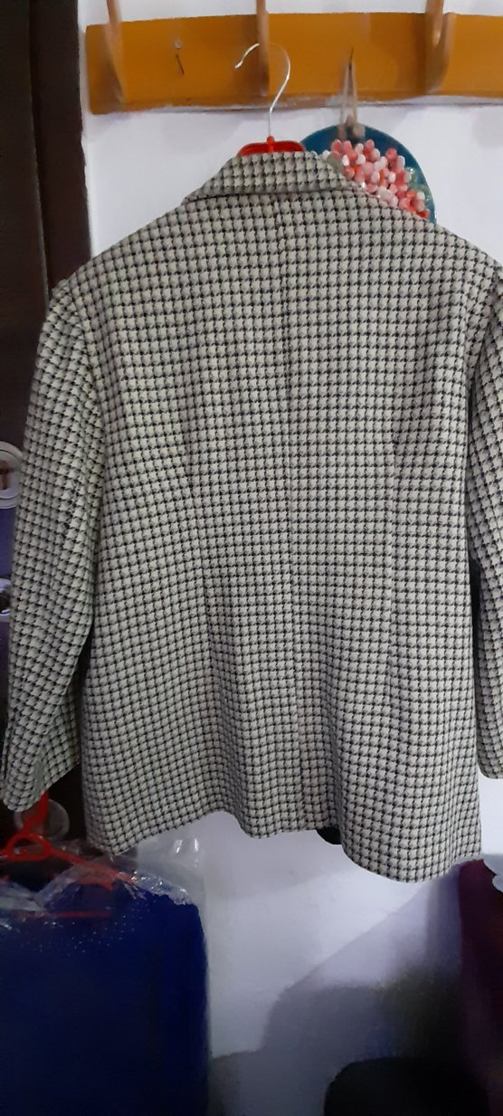 Ekoseli  Kadın Blazer Ceket - Görsel 5